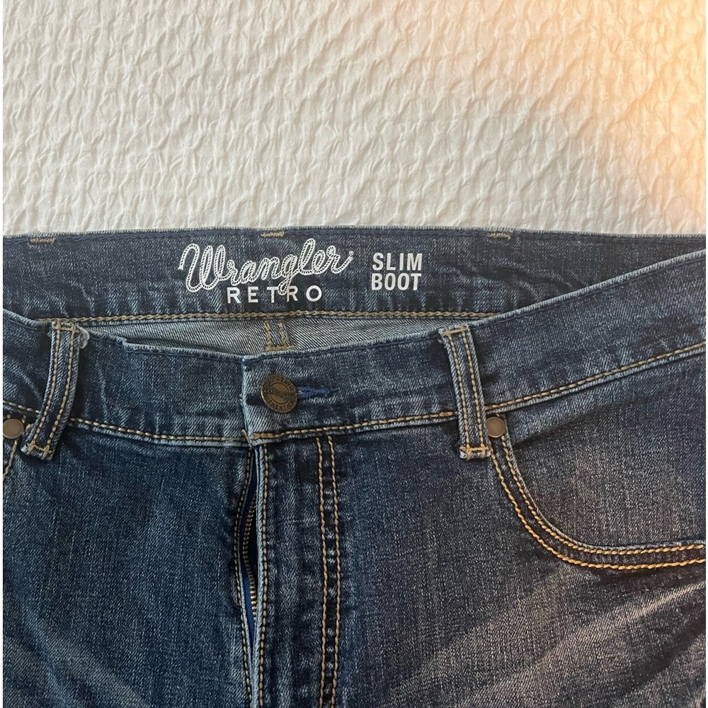 MEN'S WRANGLER RETRO® SLIM FIT BOOTCUT JEAN
34x32